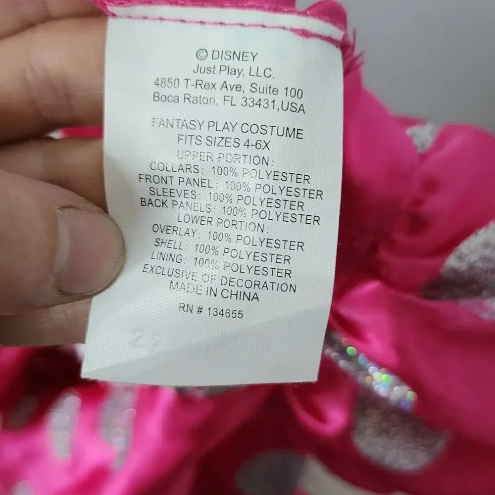 Disney Minnie Mouse dress cistumewith bows size 4-6 - Picture 5 of 5